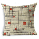 Axyaa Mandala Graffiti Cushion Cover 45x45cm Linen Pillow Case for Sofa Bed Decor