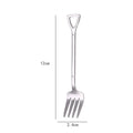 Axyaa Stainless Coffee Spoon Set of 6 – Colorful Tea Stirring Scoops & Fruit Dessert Tableware