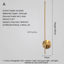 Nordic Copper LED Mirror Wall Light for Home Decor, Axyaa Glass Fixture