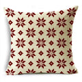 Axyaa Merry Christmas Linen Pillowcase Cushion Cover 45x45cm