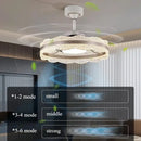 Axyaa LED Ceiling Fan Light with Remote Control - Modern Minimalist Design