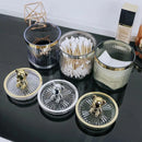 Axyaa Cotton Swab Rod Holder Makeup Storage Box Organizer Sealable Cosmetics Qtip Box