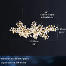 Axyaa White Grape Glass Pendant Lights for Dining Table Decor