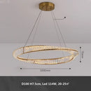 Modern Italian Style Crystal Ceiling Lamp for Master Bedroom by Axyaa