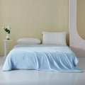 Axyaa Cool Silk Summer Quilt - Machine Washable, Double Ice Silk - Black Tech