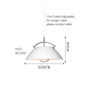 Axyaa Designer Monochrome Metal Pendant Light E27 Hanging Lamp