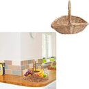 Axyaa Willow Rattan Picnic Hamper Storage Basket - Handmade, Wear-resistant & Portable