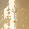 Axyaa Crystal Lotus Sun Catcher Chakra Rainbow Prism Home Decor
