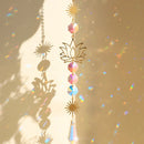 Axyaa Crystal Lotus Sun Catcher Chakra Rainbow Prism Home Decor