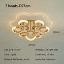 Axyaa Circle Ring LED Ceiling Light Modern Minimalist Luxury Acrylic Bedroom Living Room Lighting Fixtures