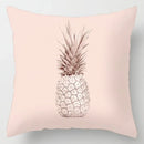 Axyaa Geometric Ginkgo Leaf Print Pillow Cover for Stylish Home & Office Decor