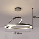 Axyaa Modern LED Chandelier Pendant Light for Dining Room Ceiling - Indoor Hanging Lighting