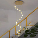 Axyaa LED Ring Pendant Chandeliers for Modern Living and Dining Room Lighting