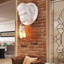 Axyaa Nordic Gorilla Wall Lamp: Artistic Animal Shaped Lighting Fixture for Home and Business