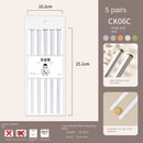 Axyaa Premium White Alloy Chinese Food Chopsticks Set anti-slip anti-bacterial