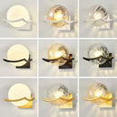 Axyaa Gold Glass Ball Wall Light for Modern Indoor Lighting Decor