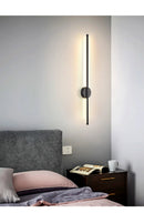 Axyaa Double Head Minimalist Line Wall Lamp for Bedroom TV Background Corridor