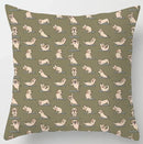 Axyaa Yoga Panda & Avocado Cartoon Animal Throw Pillow Bundle
