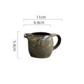 Axyaa Ceramic Milk Cup with Handle & Spout - 80ml European Coffee Pitcher