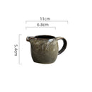 Axyaa Ceramic Milk Cup with Handle & Spout - 80ml European Coffee Pitcher