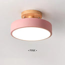 Axyaa Wooden Round Ceiling Light for Home, Bedroom, Bathroom & More