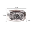 Axyaa Retro Snack Tray: Small Rectangle Kitchen Organizer for Food, Fruit, Cake