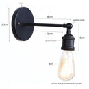 Axyaa LED Wall Lights for Bathroom Mirror Stair Bar Living Room Industrial Vintage
