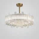 Axyaa Glass Chandelier: Postmodern Creative Lighting for Living Room and Bedroom
