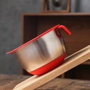Axyaa Stainless Steel Mixing Bowl Set with Lid and Non-Slip Bottom
