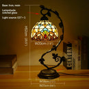 Axyaa Tiffany Table Lamp - Elegant Retro Stained Glass Desk Lamp for Home and Hotel
