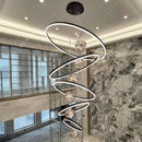Axyaa LED Pendant Lights for Staircase Chandeliers, Modern Home Decor Hanging Lamps