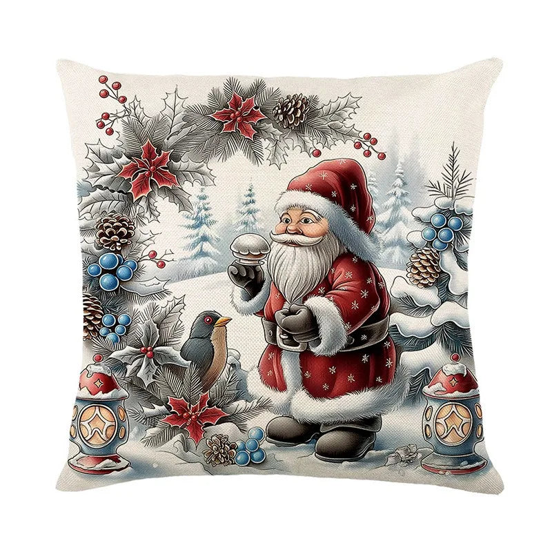 Axyaa Christmas Pillow Cover Set - Festive Home Decor & Gift