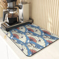Axyaa Diatomite Kitchen Mat with Fujiyama Print
