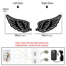 Axyaa Angel Wing Pink Neon LED Sign for Girl Bedroom and Wedding Decor