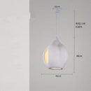 Axyaa Wabi Sabi Resin Pendant Lamp Chandelier for Home Decor