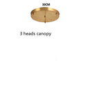 Axyaa Retro Copper Glass LED Pendant Light for Bedroom & Dining Room