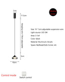 Axyaa Acrylic Pendant Lamp: Minimalist Bedside and Bar Counter Lighting