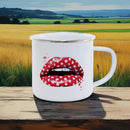 Axyaa Freedom Series Enamel Mug: USA 4th July Coffee Cup - Celebrate Festive Drinkware