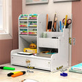 Axyaa Large-Capacity Pen Holder and Stationery Box for Office and School Storage