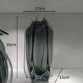 Axyaa Pomegranate Glass Vase for Flowers Arrangement and Table Decoration
