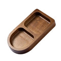 Axyaa Wooden Divided Serving Tray | Multi Compartment Sauce Dishes Elegant Wood Plates