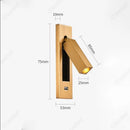Axyaa LED Rotatable Wall Lamp USB Charging for Bedroom Reading Living Room