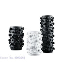 Axyaa Abstract Dots Resin Vase with Round Irregular Bumps