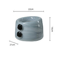 Axyaa Pebble Relief Glass Vase for Flower Arrangement and Home Decoration