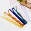Axyaa Green Glass Straws - Reusable High Borosilicate Smoothie Cocktail Milkshake Straw