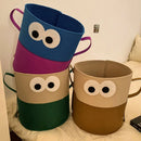 Axyaa Big Eye Laundry Basket: Foldable Hamper for Bathroom Storage & Kids' Toys