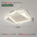 Axyaa Geometric Thin Ceiling Light: Minimalist Modern Design for Bedroom and Living Room
