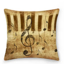 Axyaa Music Note Cushion Cover 45x45cm Pillowcase Decorative Pillow Home Decor