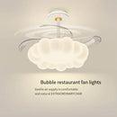 Axyaa Modern Cloud LED Ceiling Fan Light with Remote Control