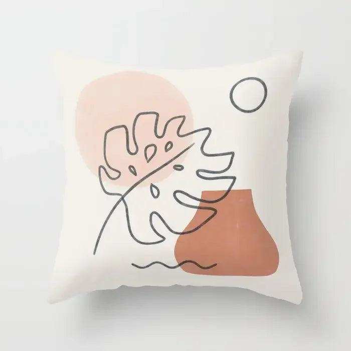 Axyaa Abstract Oil Painting Cushion Covers – Modern Art Home Decor Pillow